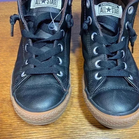 Vintage Converse Men's Sneakers 6 Black All Star‎ Chuck Taylor Street Mid Retro - Picture 3 of 8